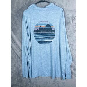 Patagonia Capilene Cool Daily Men's Hoodie Rashguard Blue Size 3XL